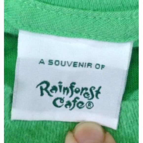 Rainforest Cafe MGM Grand Las Vegas Green Souvenir T-Shirt L Cotton Crewneck Sho - Picture 5 of 6